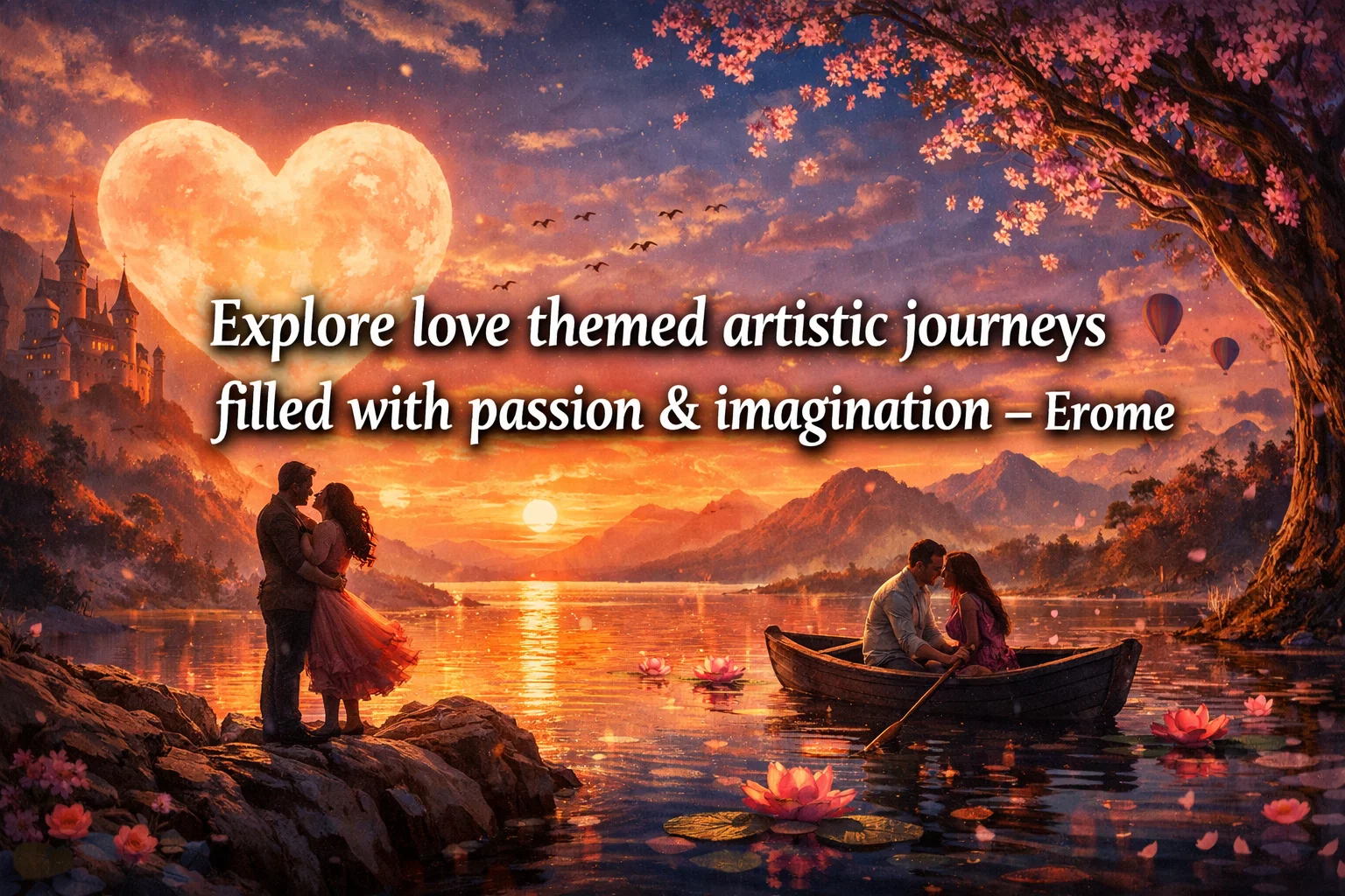 Explore love themed artistic journeys filled with passion imagination Erome