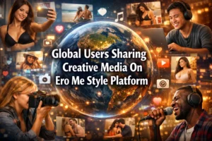 Global Users Sharing Creative Media On Ero Me Style Platform