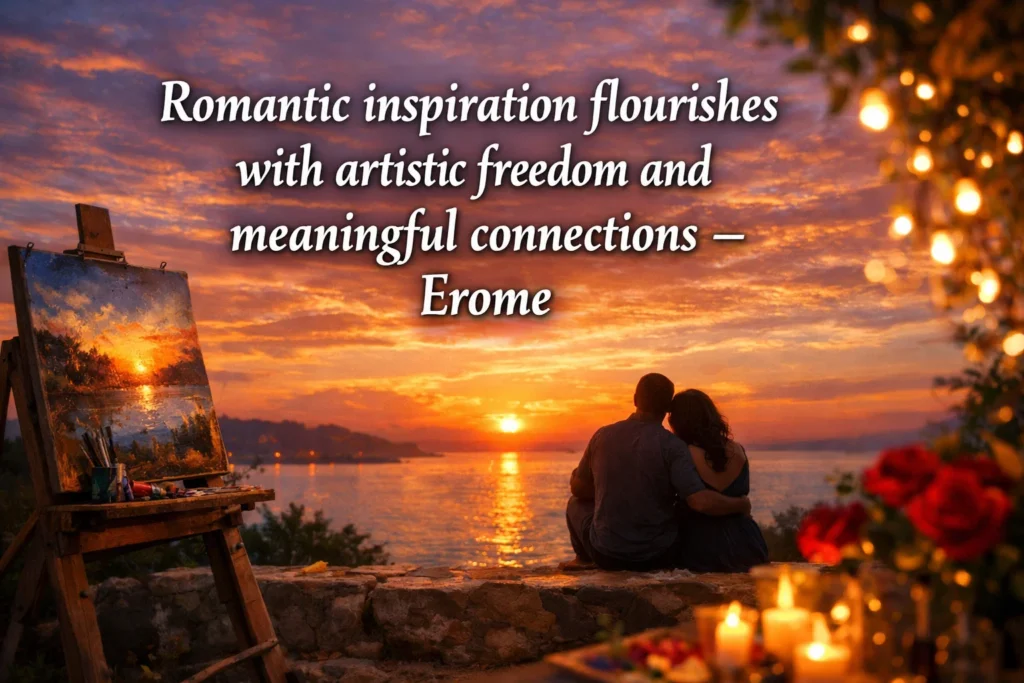 Romantic inspiration flourishes with artistic freedom and meaningful connections Erome