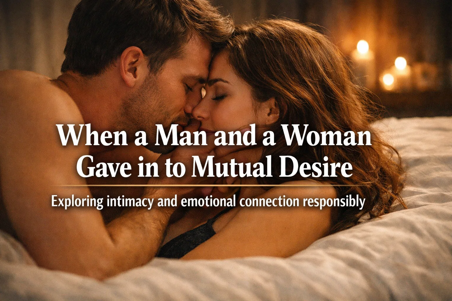 When a Man and a Woman Gave in to Mutual Desire